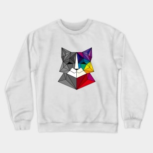 Polygon cat Crewneck Sweatshirt